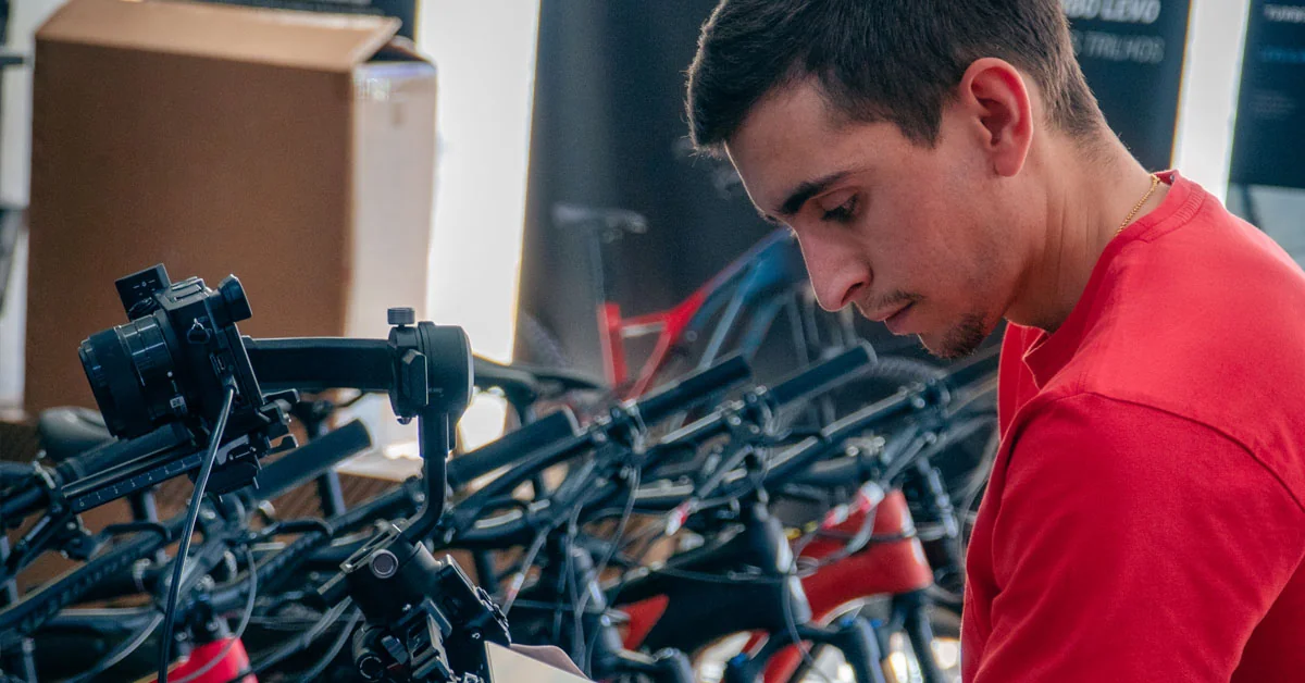 Behind the Scenes do vídeo de evento da apresentação da bicicleta SCOTT Spark RC com Filipe Brito em Vila Nova de Famalicão na loja da FamaBike