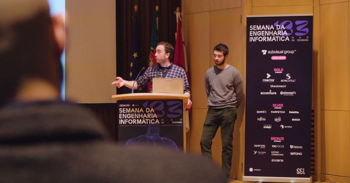 Stills do vídeo de evento da Semana da Engenharia Informática 2023