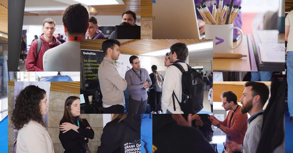 Stills do vídeo de evento da Semana da Engenharia Informática 2023