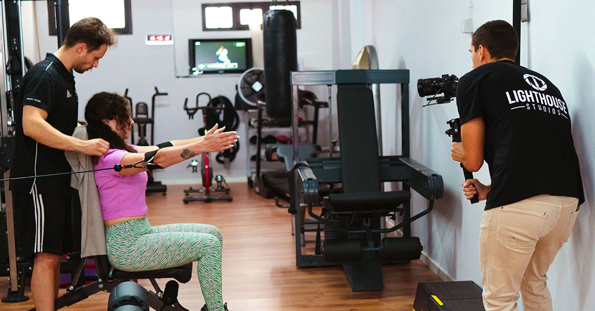 Behind the Scenes de um vídeo Publicitário para o estúdio fitness Studio Healthy & Fit em Braga