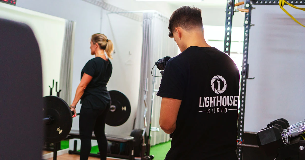 Behind the Scenes de um vídeo Publicitário para o estúdio fitness Studio Healthy & Fit em Braga