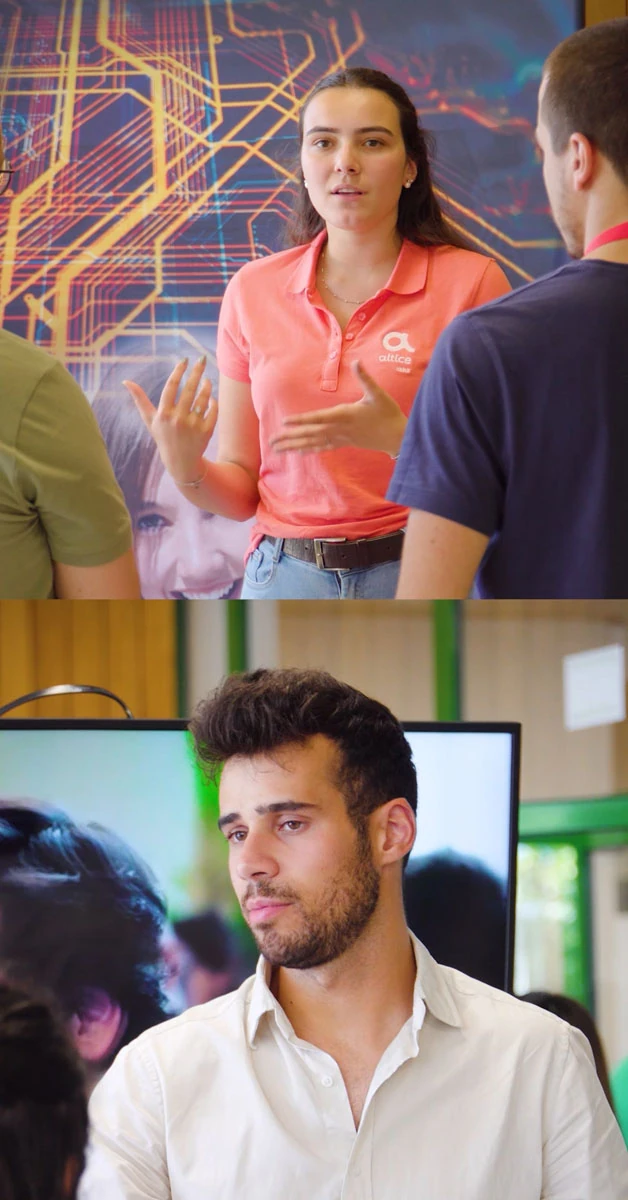 Stills do vídeo de evento das Jornadas de Informática 2023