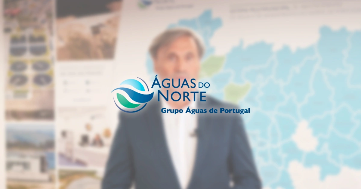 Vídeo promocional do novo website da Águas do Norte - Grupo Águas de Portugal, com uma mensagem do Presidente.