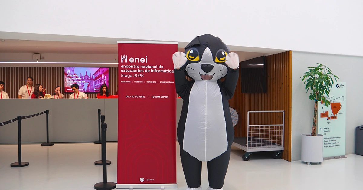 Vídeo de Evento do Encontro Nacional de Engenharia Informática de 2026, realizado no Fórum Braga. O evento foi organizado pelo CeSIUM e contou com a presença de empresas como Deloitte, Uphold, AgentifAI, Accenture, Retail Consult, Adidas, Bosch, Checkmark, entre outras.