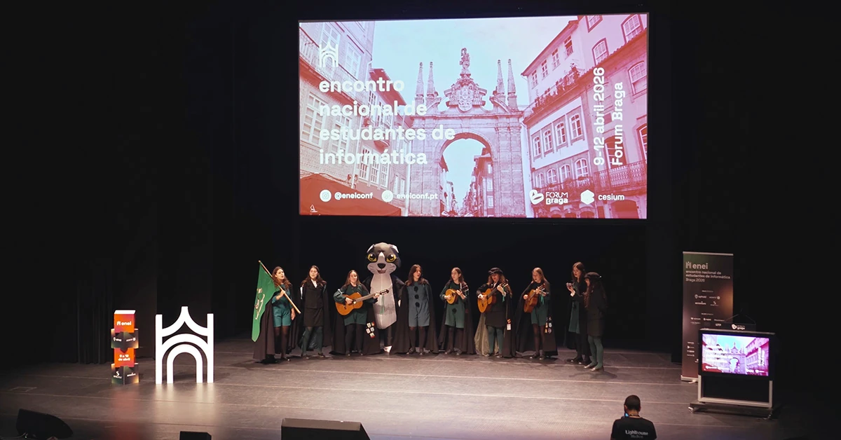 Vídeo de Evento do Encontro Nacional de Engenharia Informática de 2026, realizado no Fórum Braga. O evento foi organizado pelo CeSIUM e contou com a presença de empresas como Deloitte, Uphold, AgentifAI, Accenture, Retail Consult, Adidas, Bosch, Checkmark, entre outras.